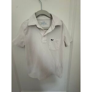 Vineyard Vines white boys Polo Size 6